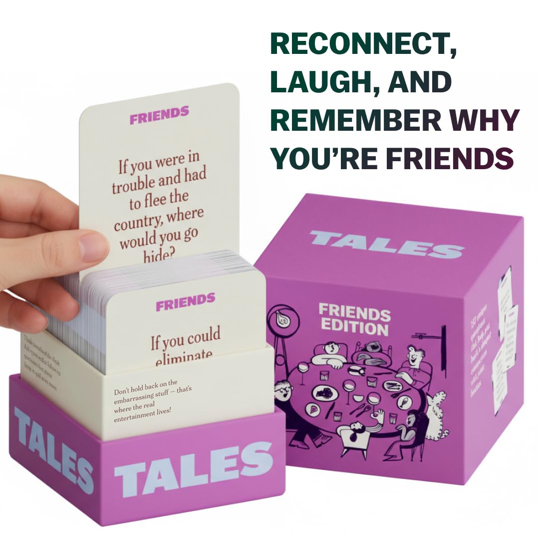 Amazon.com: TALES 150 Conversation Cards, Friends Edition, Get to